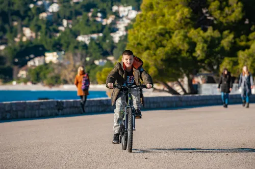 Fahrradfahren in der Stadt