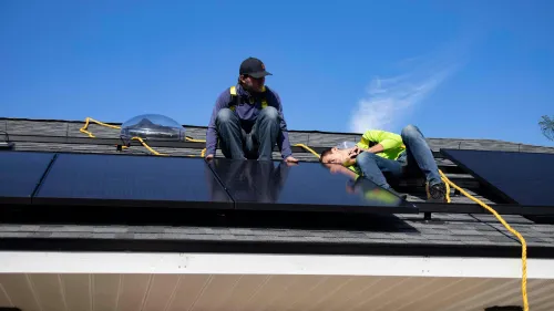 Solaranlage auf einem Dach