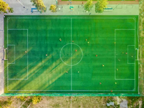 Läuferin im Training